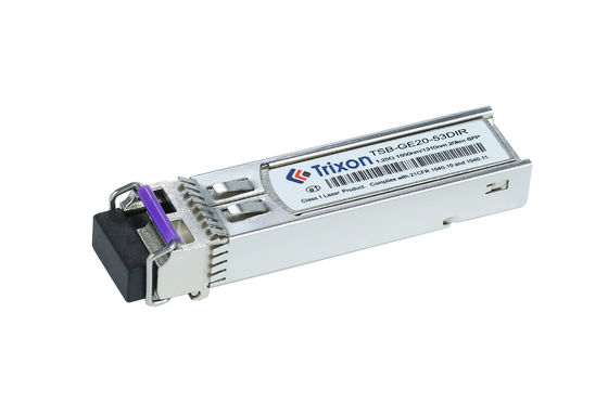 satın al TSB-GE20-53DIR 1.25G SFP BIDI 20km Alıcı 1550nm/1310nm Dalga boyu -40°C ~ +85°C SMF çevrimiçi üretim