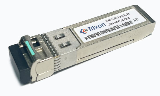 BIDI TX1270nm RX1310nm 25G SFP28 Transceiver 10km mesafe ile TPB-X510-23DCR